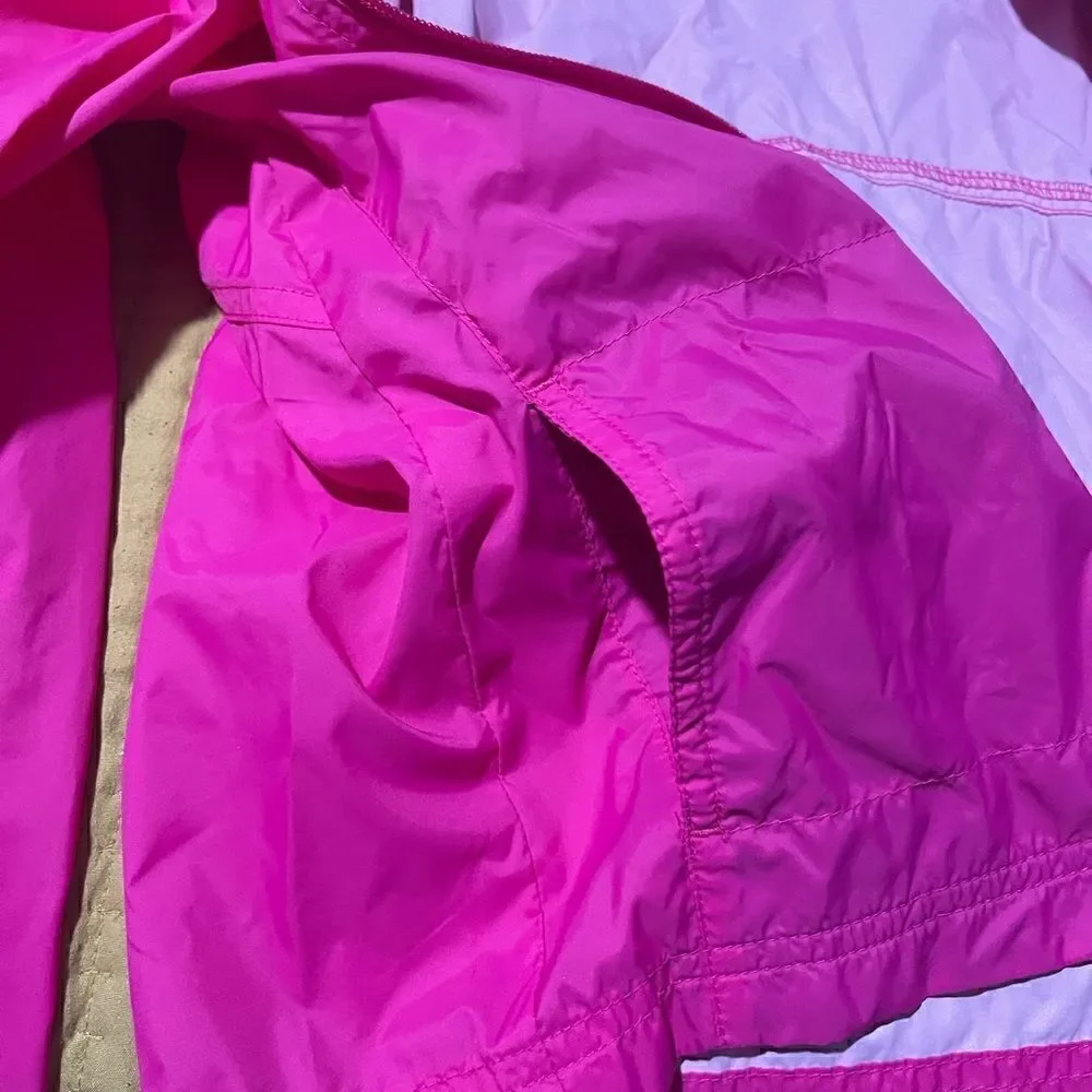 Columbia kids windbreaker pink M 10-12